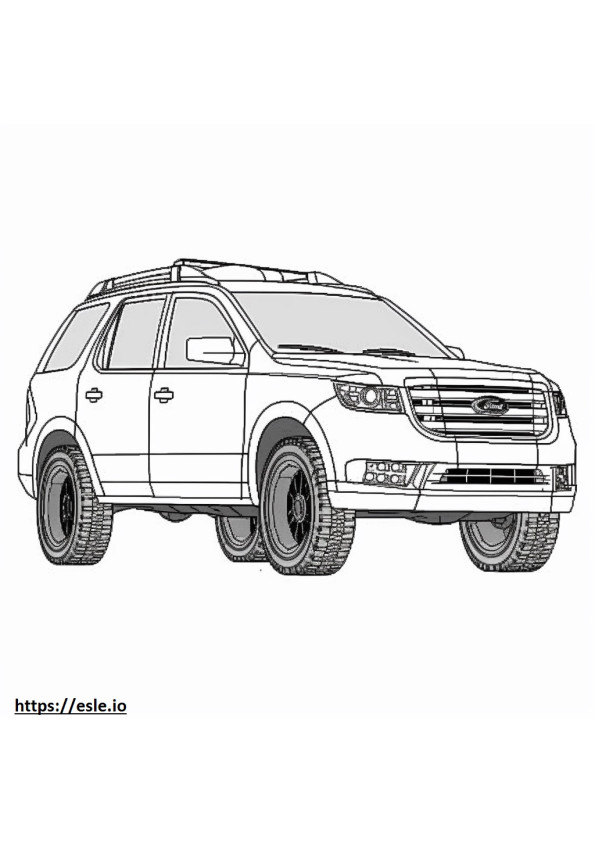 Ford Expedition Timberline AWD 2024 ausmalbild