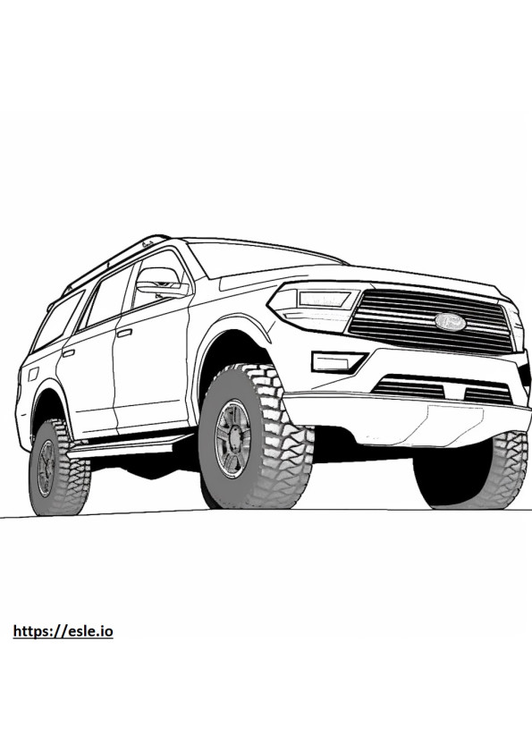 Ekspedisi Ford Timberline AWD 2024 gambar mewarnai