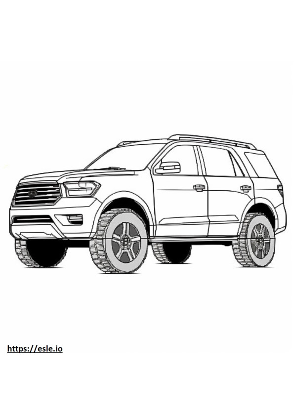 Ford Expedition Timberline AWD 2024 para colorear e imprimir