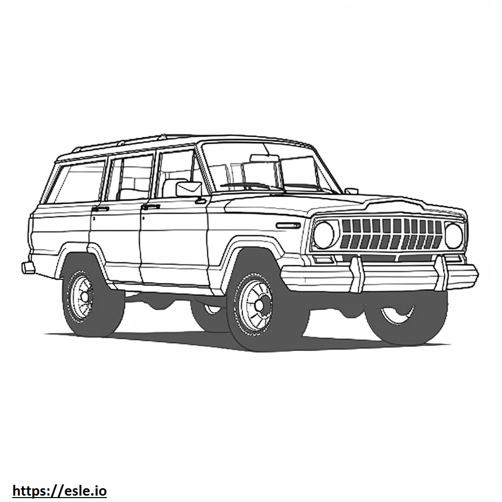 Jeep Wagoneer 4WD 2024 coloring page