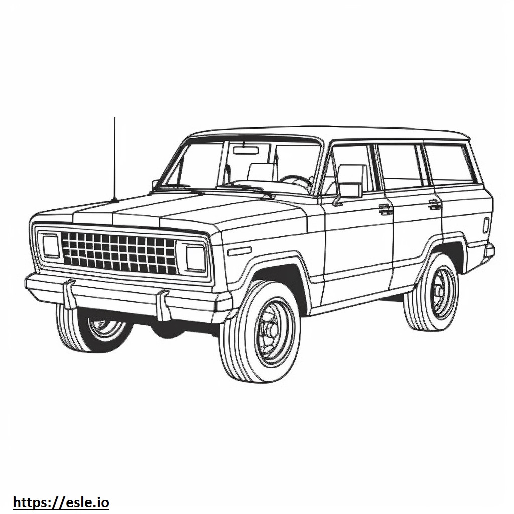 ジープ ワゴニア 4WD 2024 ぬりえ - 塗り絵