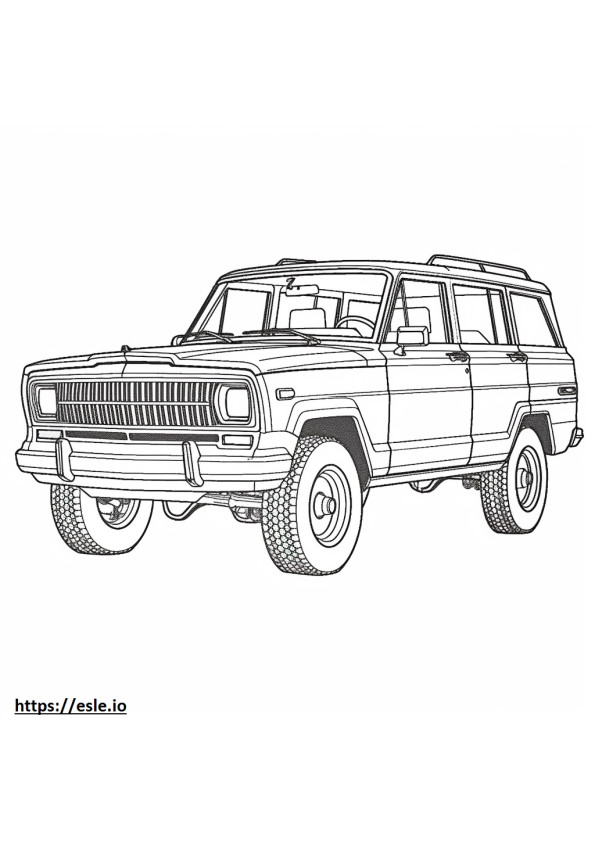 Jeep Wagoneer L 4WD 2024 coloring page