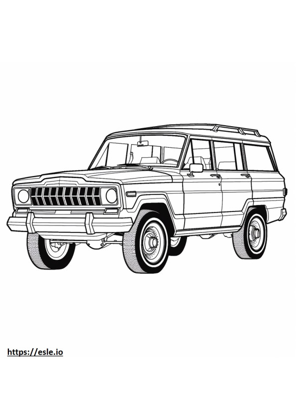 Jeep Wagoneer L 4WD 2024 ausmalbild