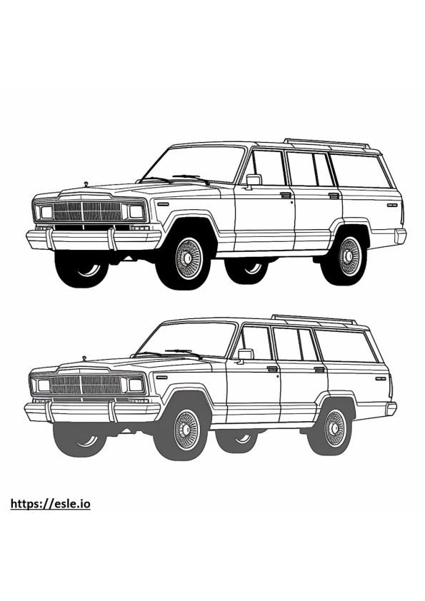 Jeep Grand Wagoneer L 4WD 2024 kolorowanka