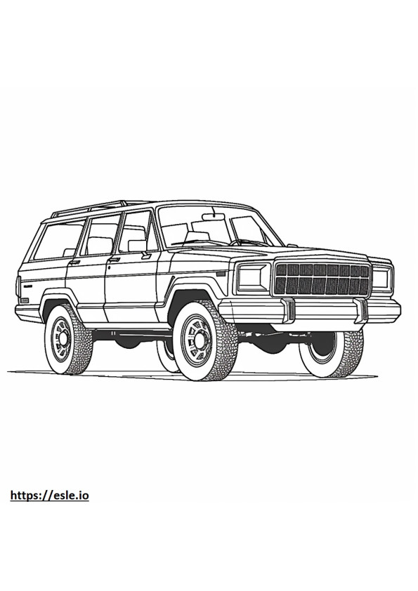 Jeep Grand Wagoneer L 4WD 2024 coloring page