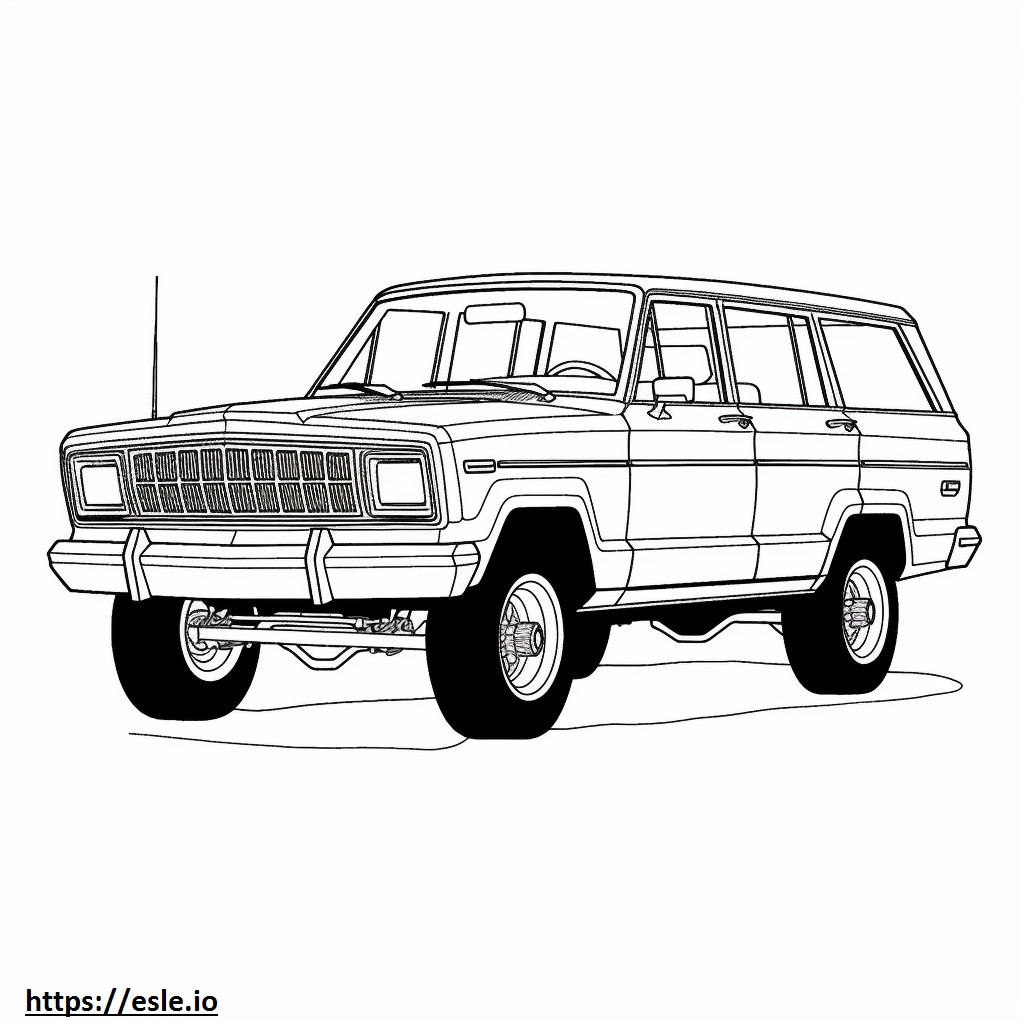 Jeep Grand Wagoneer L 4WD 2024 para colorir