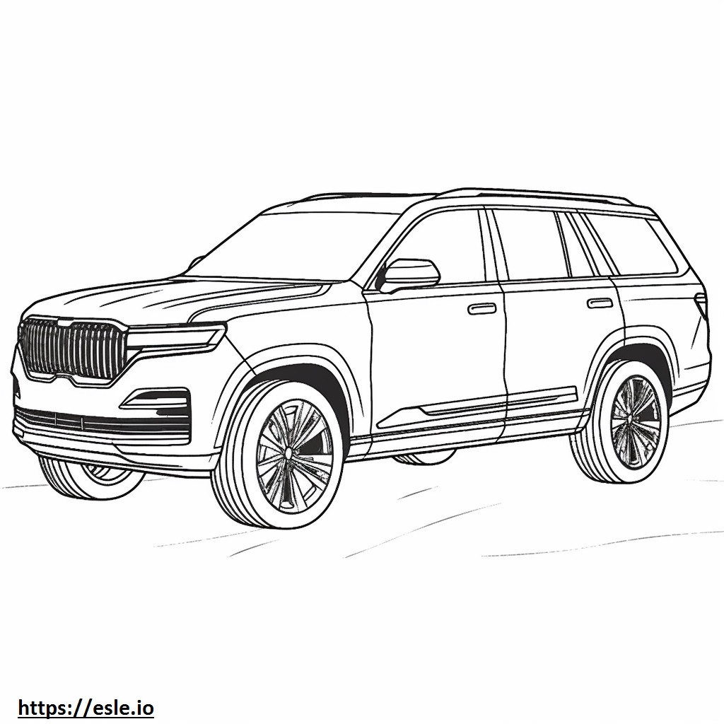 Jeep Grand Cherokee L 4WD 2024 coloring page