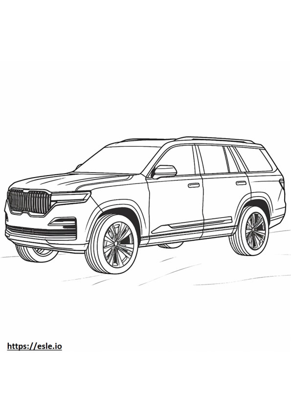 Jeep Grand Cherokee L 4WD 2024 coloring page