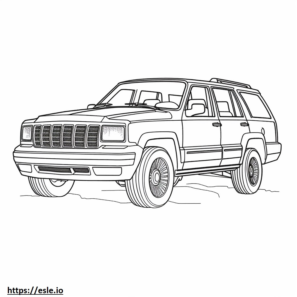 Jeep Grand Cherokee 4WD 2024 coloring page