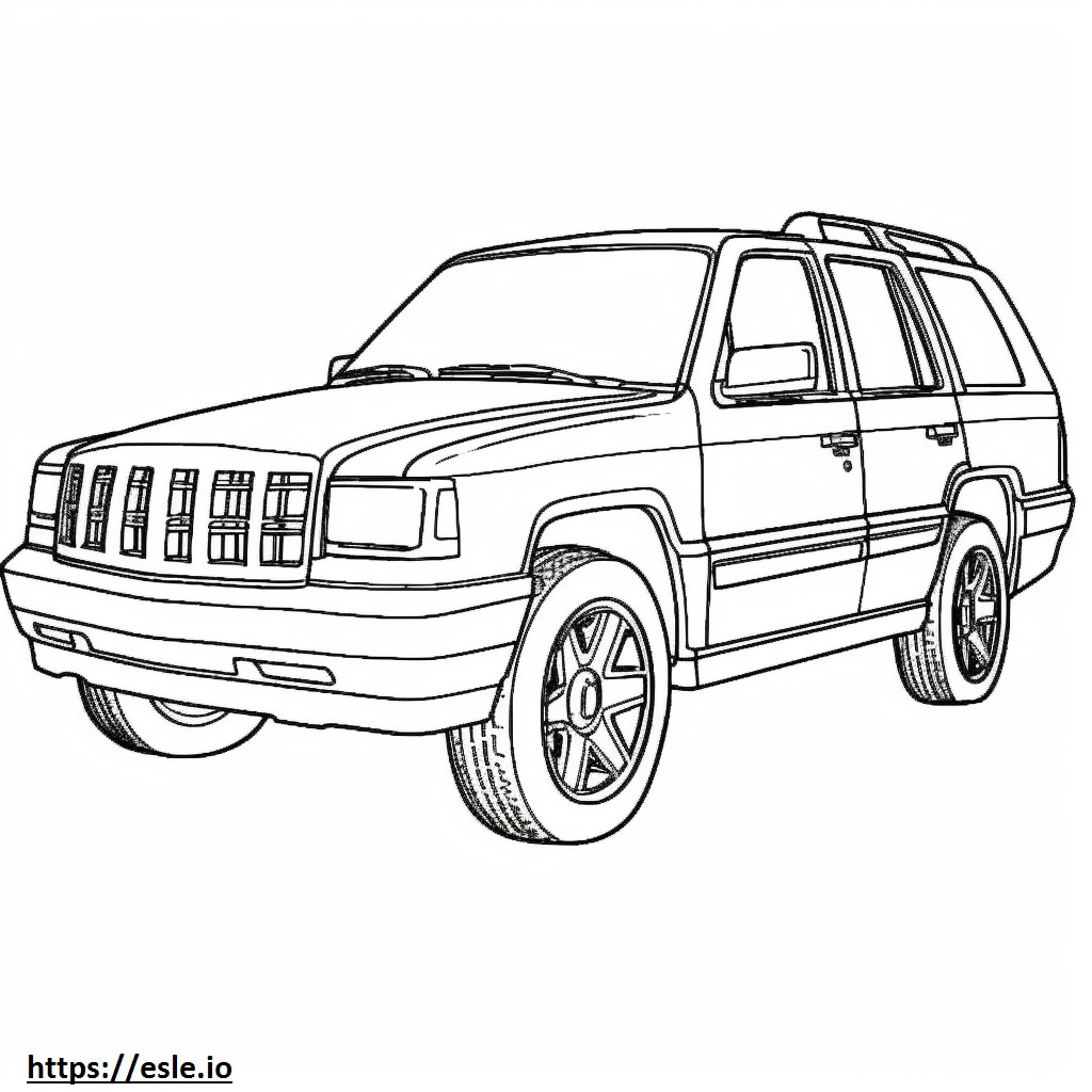 Jeep Grand Cherokee 4WD 2024 para colorir