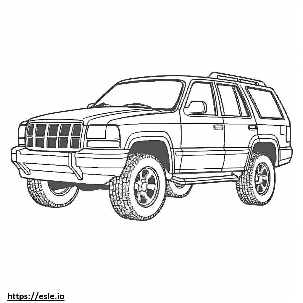Jeep Grand Cherokee 4WD 2024 coloring page