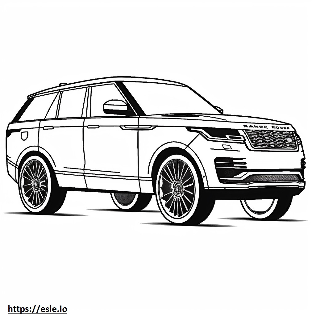 Land Rover Range Rover MHEV 2024 kolorowanka