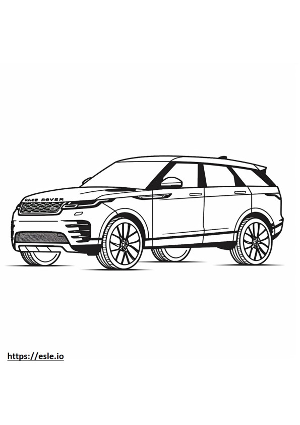Land Rover Range Rover MHEV 2024 gambar mewarnai