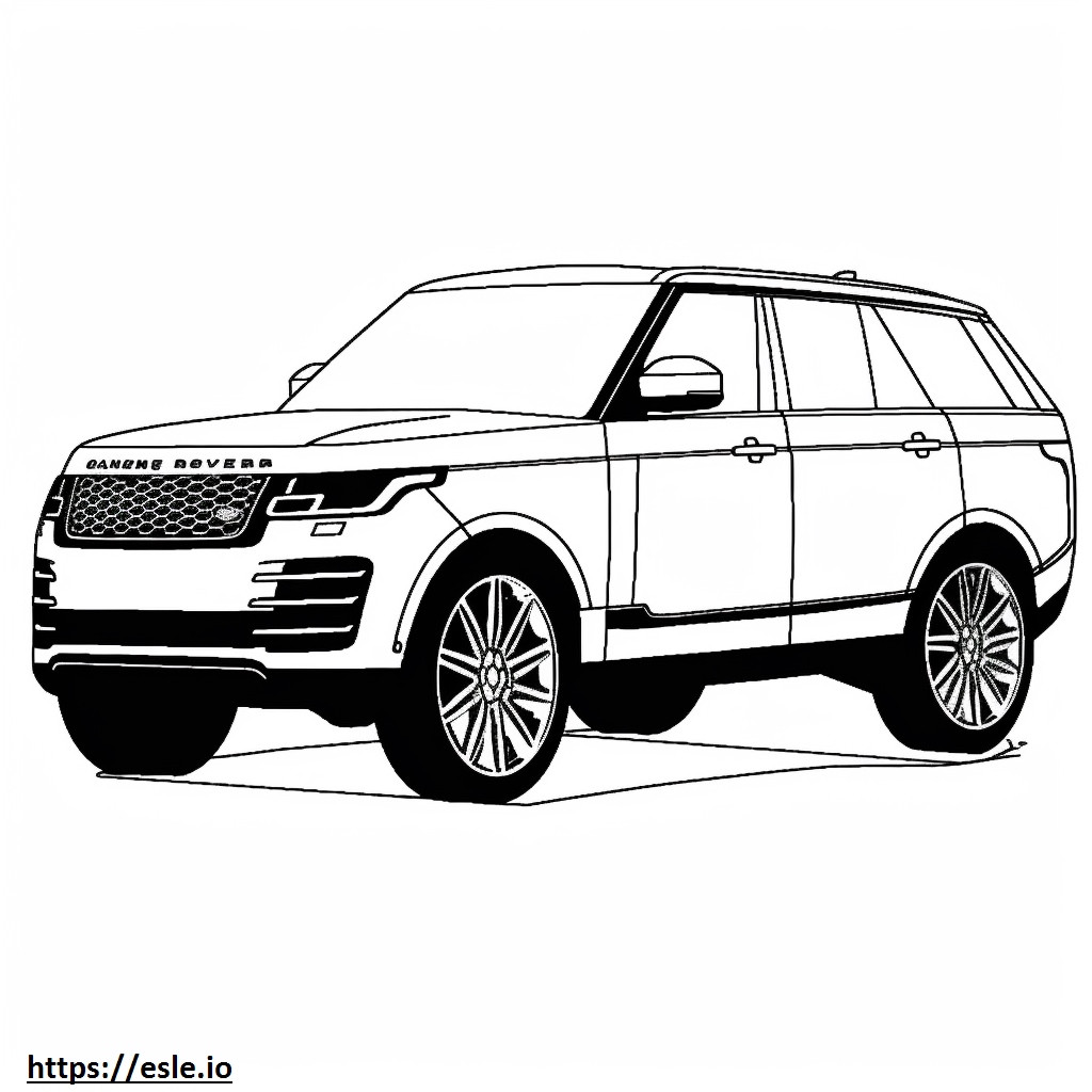 Land Rover Range Rover MHEV 2024 da colorare