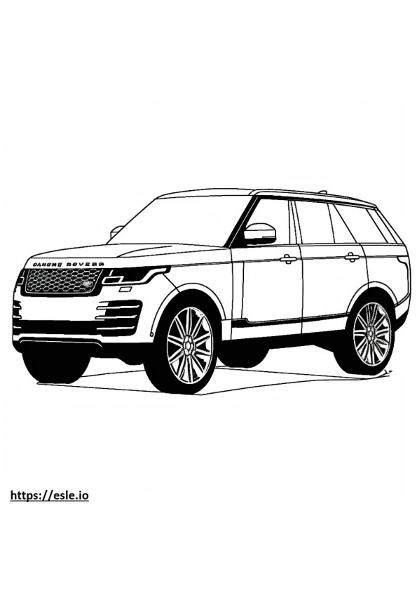 Land Rover Range Rover MHEV 2024 para colorear e imprimir