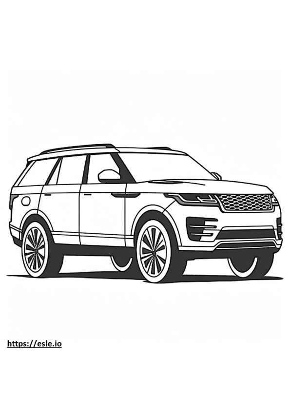 Land Rover Range Rover MHEV 2024 coloring page