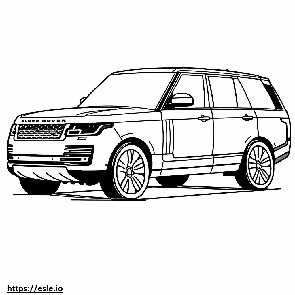 Land Rover Range Rover LWB MHEV 2024 para colorear e imprimir