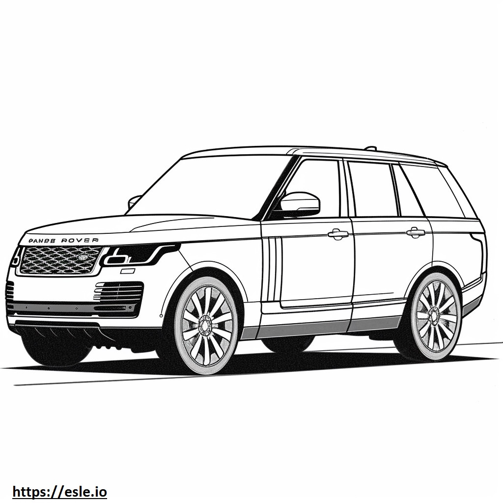 Land Rover Range Rover LWB MHEV 2024 para colorear e imprimir