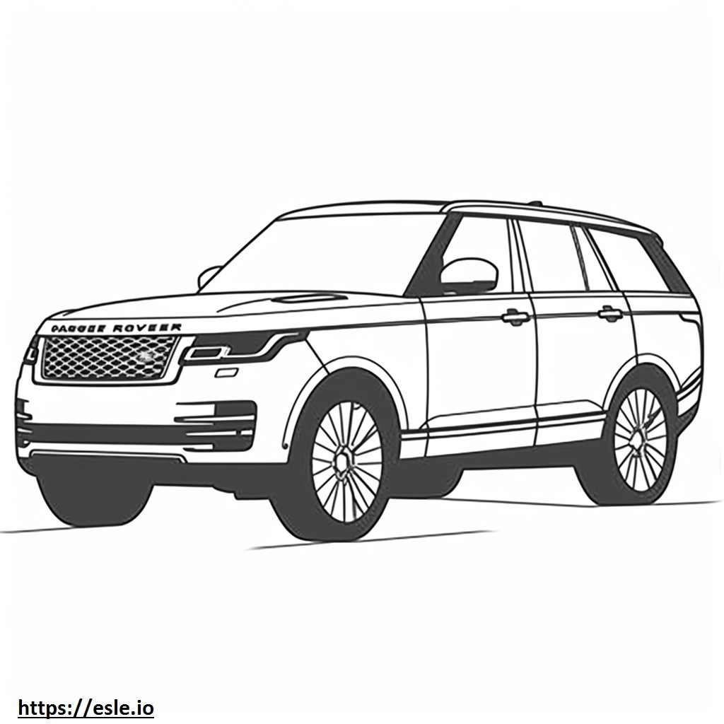Land Rover Range Rover LWB MHEV 2024 coloring page