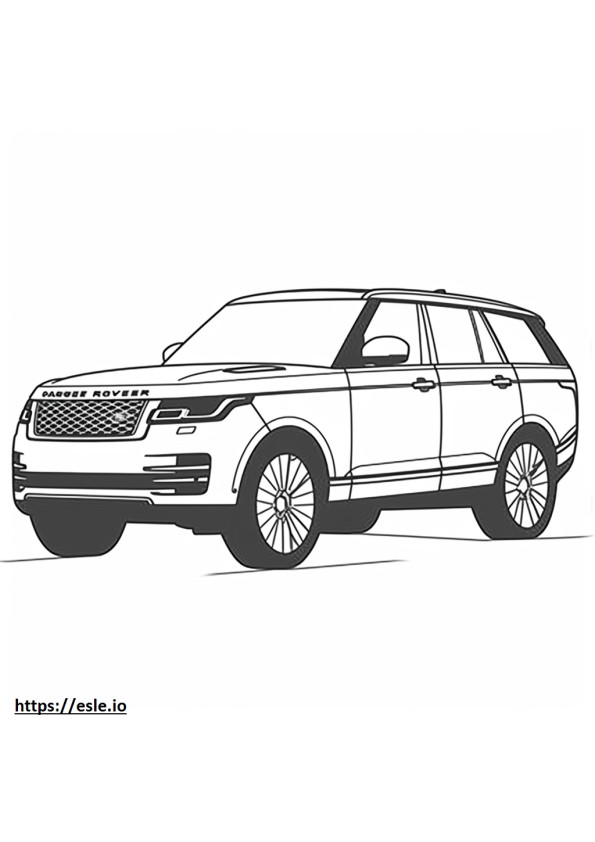 Land Rover Range Rover LWB MHEV 2024 coloring page