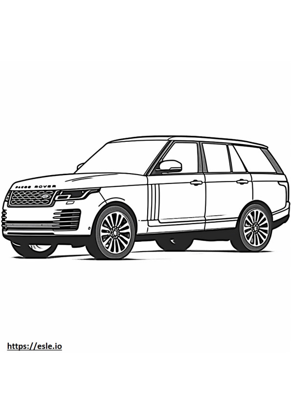 Land Rover Range Rover LWB MHEV 2024 kolorowanka