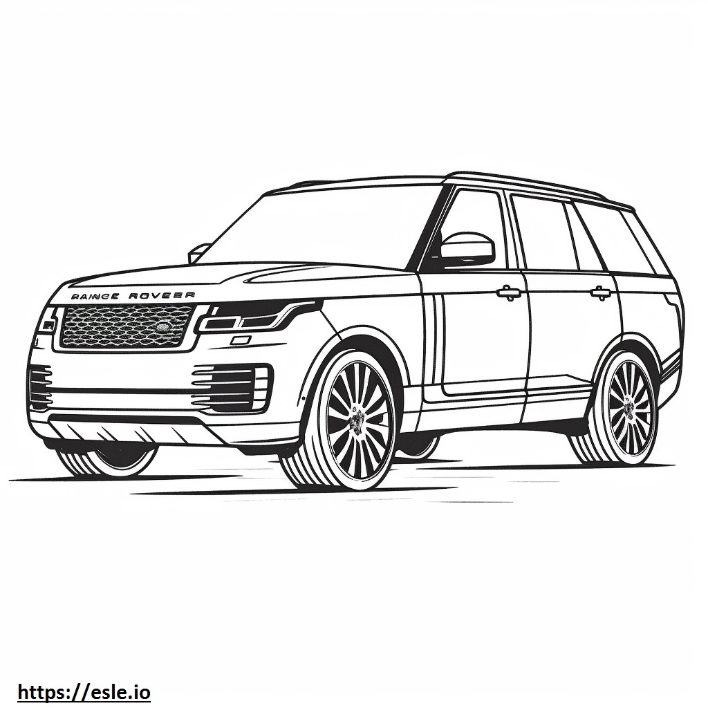 Land Rover Range Rover Sport MHEV 2024 ausmalbild