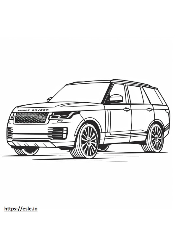 Land Rover Range Rover Sport MHEV 2024 coloring page