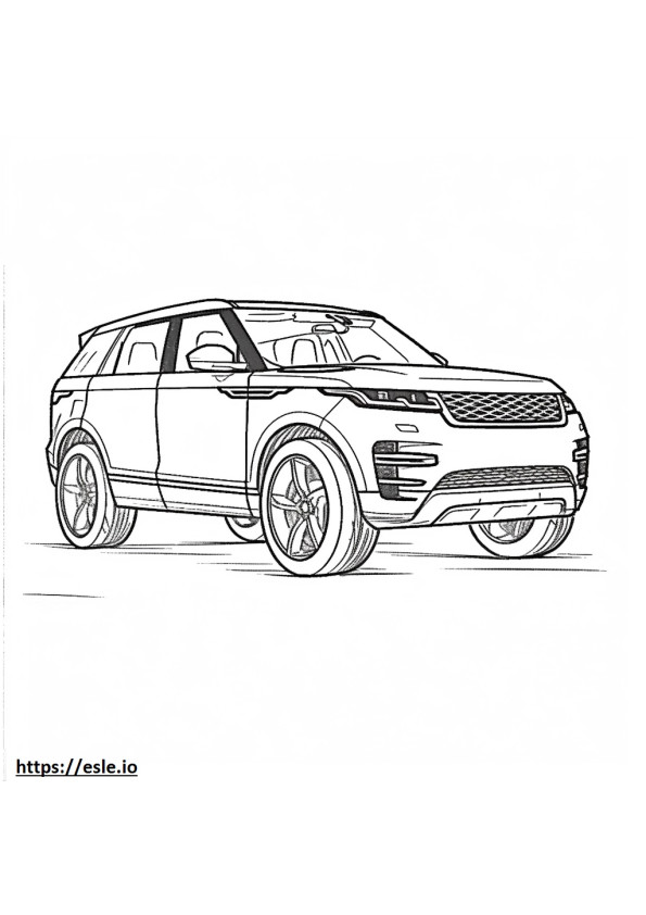 Land Rover Range Rover Sport SVR MHEV 2024 para colorear e imprimir