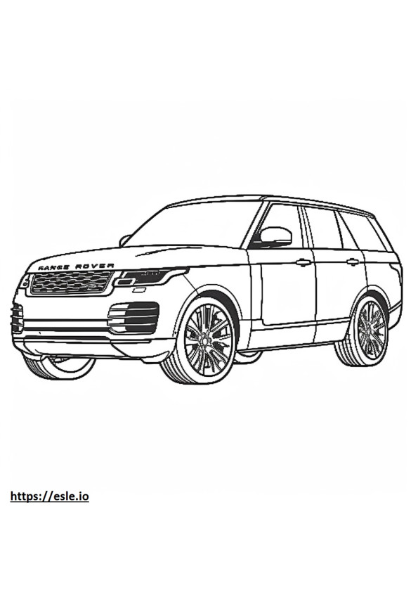 Land Rover Range Rover Sport SVR MHEV 2024 kleurplaat