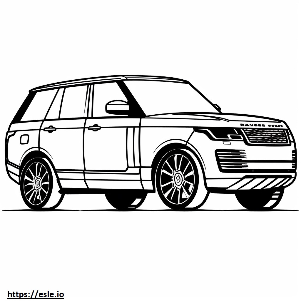 Land Rover Range Rover SV MHEV 2024 ausmalbild