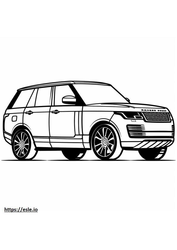 Land Rover Range Rover SV MHEV 2024 para colorear e imprimir
