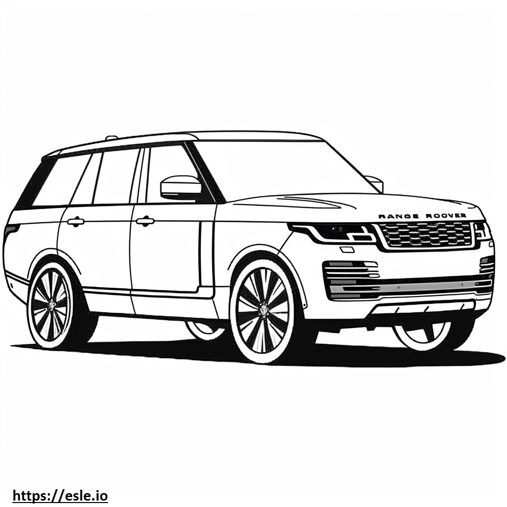 Land Rover Range Rover SV MHEV 2024 kolorowanka