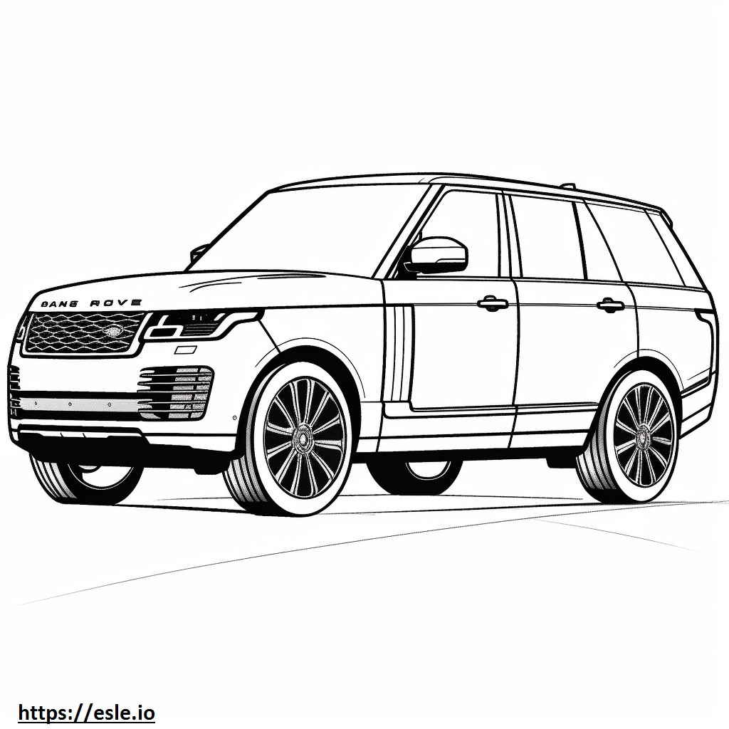 Land Rover Range Rover SV MHEV 2024 gambar mewarnai