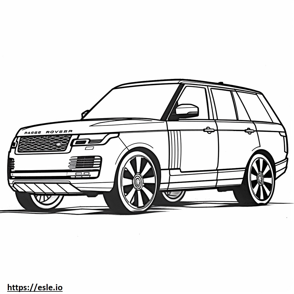 Land Rover Range Rover SV LWB MHEV 2024 para colorear e imprimir