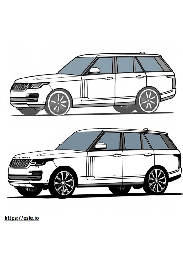 Land Rover Range Rover SV LWB MHEV 2024 coloring page