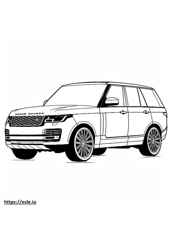 Land Rover Range Rover SV LWB MHEV 2024 kolorowanka