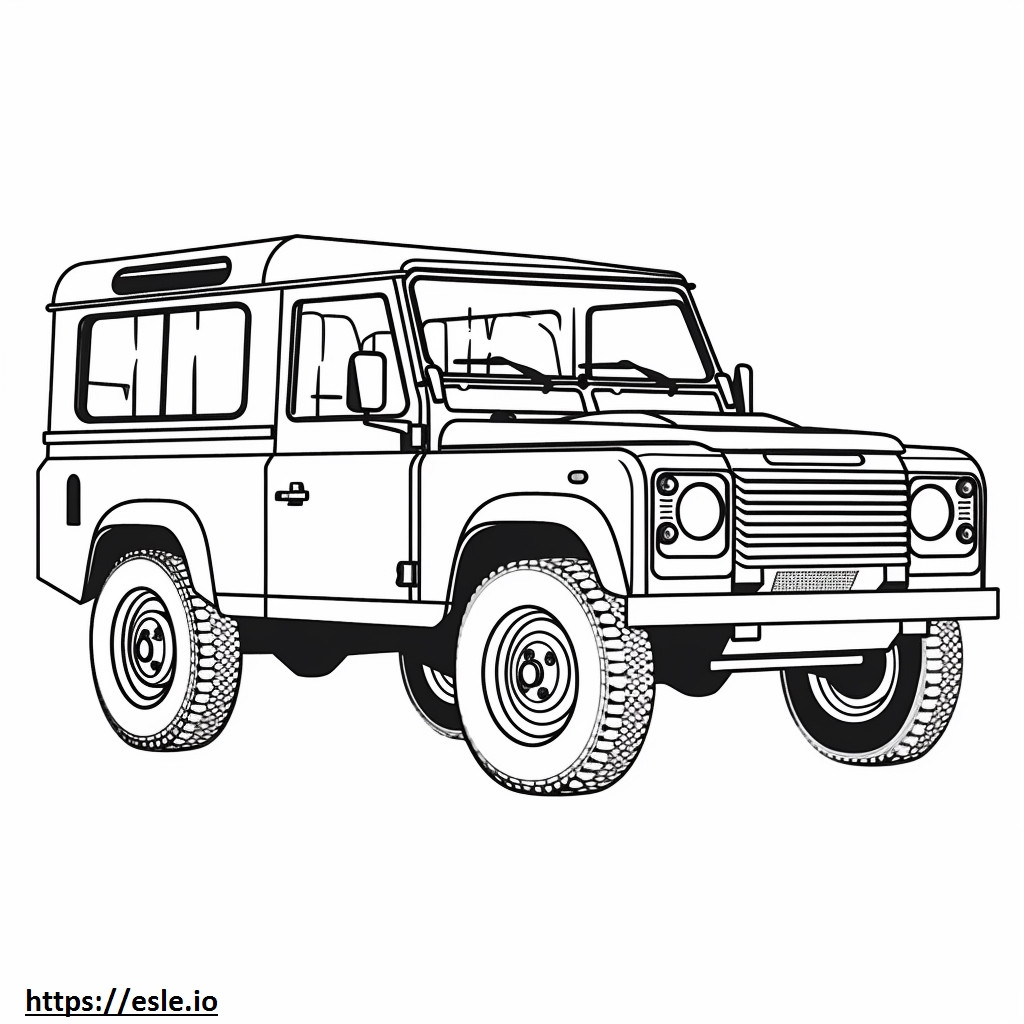 Land Rover Defender 110 2024 kolorowanka