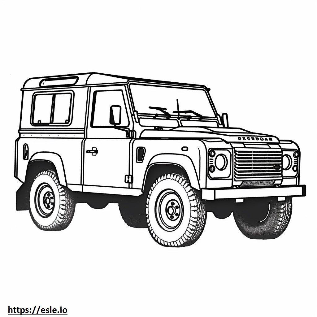 Land Rover Defender 110 2024 de colorat