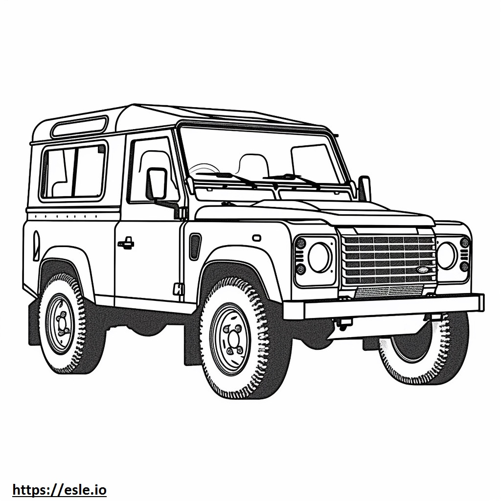 Land Rover Defender 110 2024 da colorare