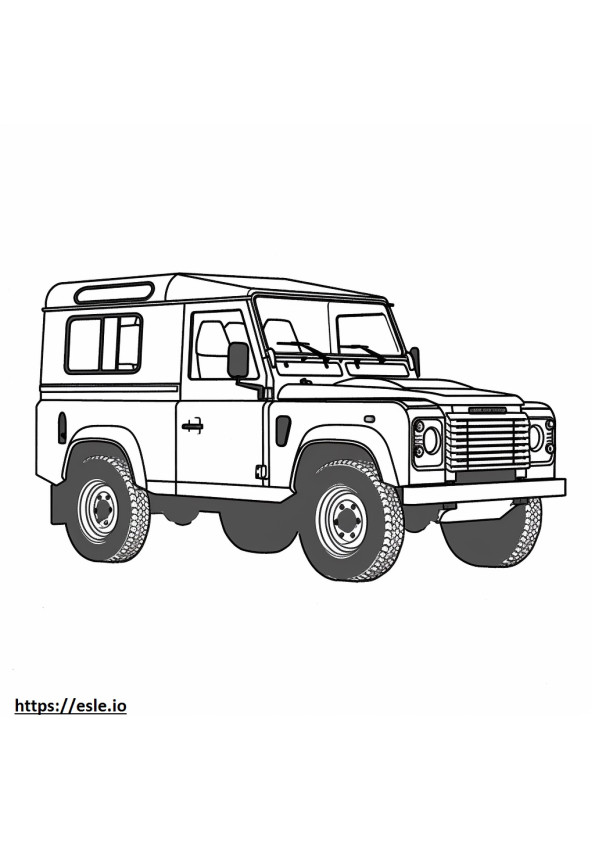 Land Rover Defender 110 2024 kolorowanka