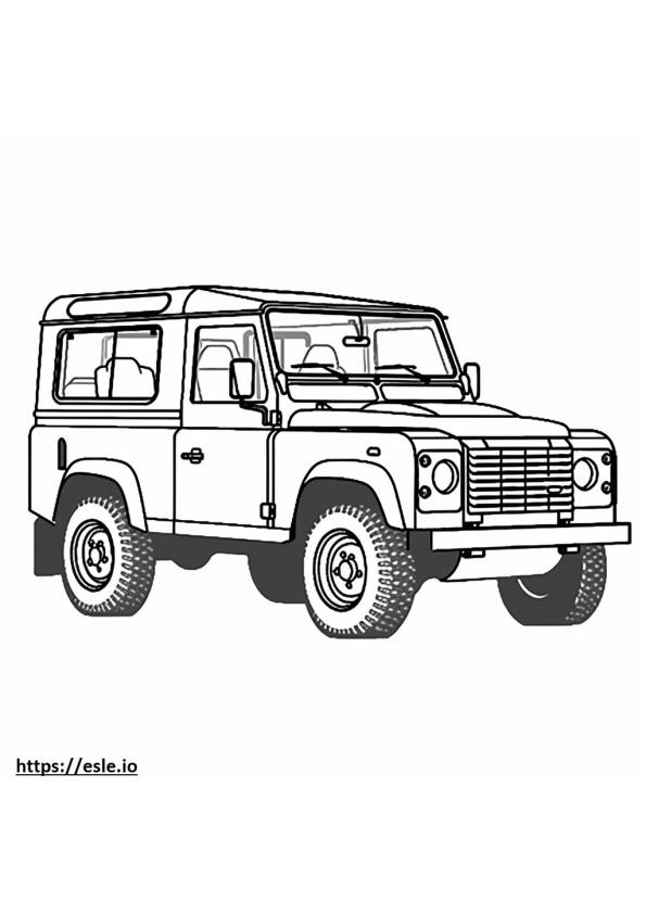Land Rover Defender 110 MHEV 2024 para colorir