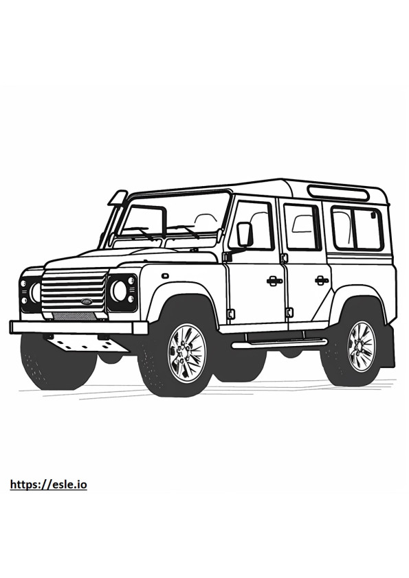 Land Rover Defender 110 MHEV 2024 kolorowanka