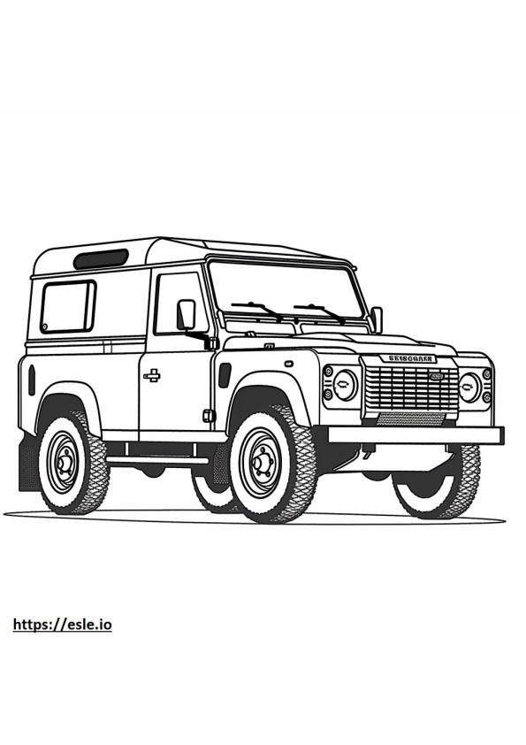 Land Rover Defender 110 MHEV 2024 para colorir