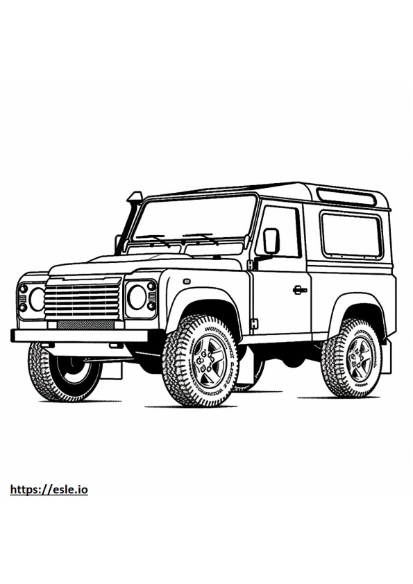 Land Rover Defender 90 2024 da colorare