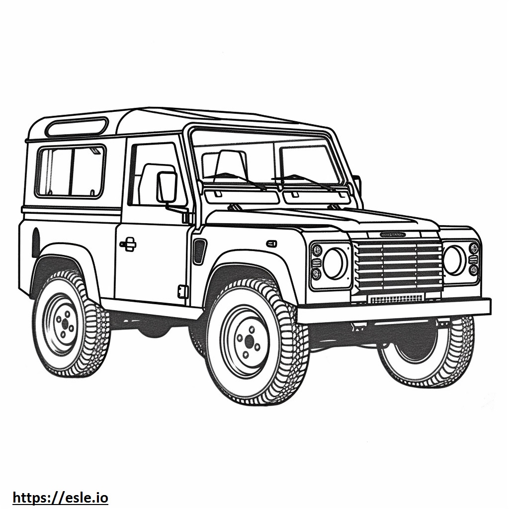 Land Rover Defender 90 2024 kolorowanka