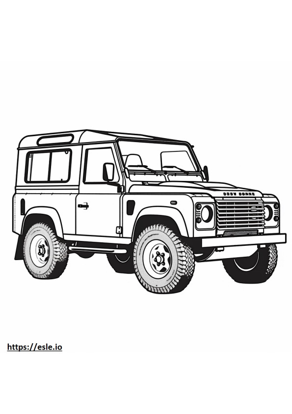 Land Rover Defender 90 2024 para colorir