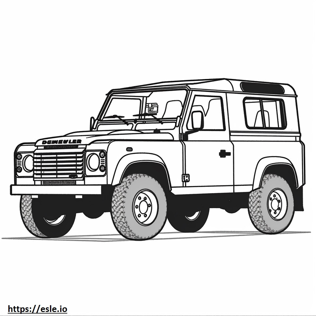 Land Rover Defender 90 MHEV 2024 szinező