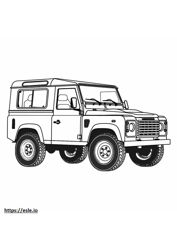 Land Rover Defender 90 MHEV 2024 da colorare