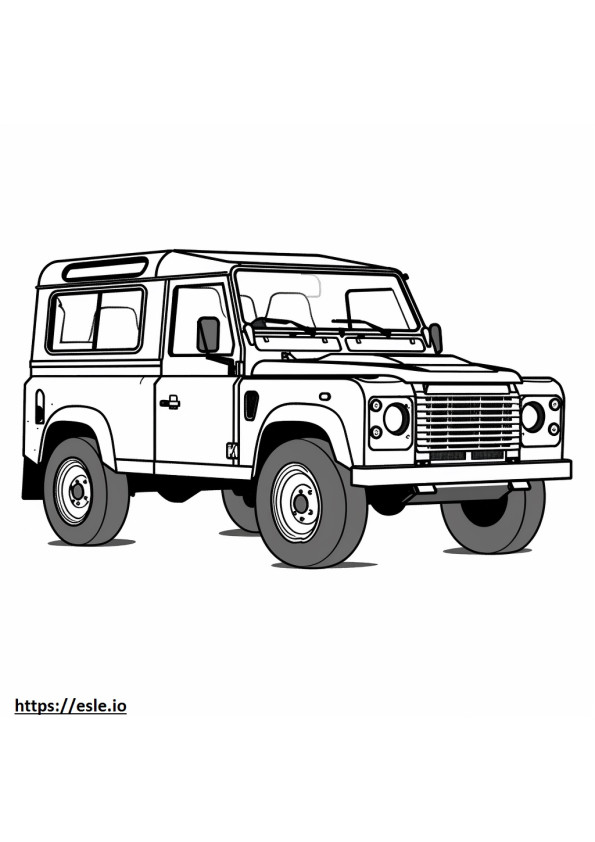 Land Rover Defender 130 P300 MHEV 2024 coloring page