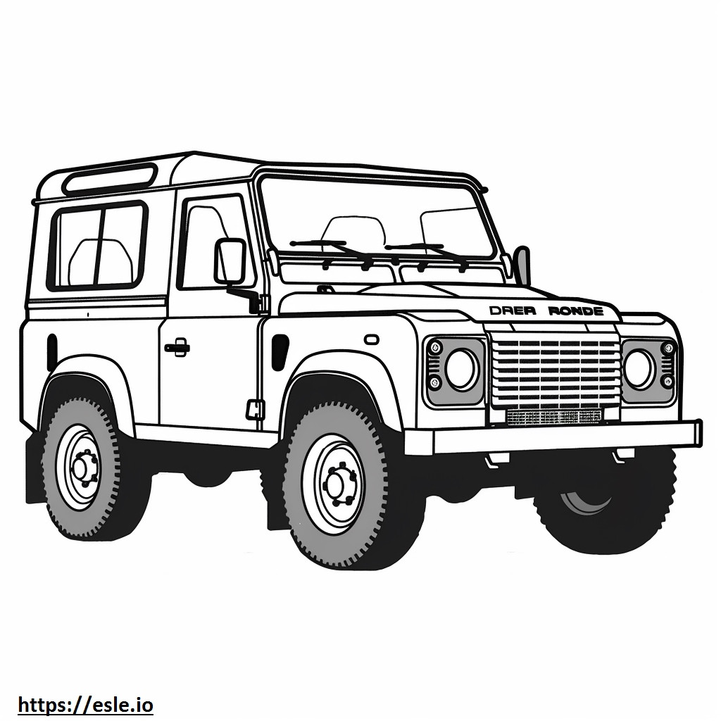 Land Rover Defender 130 P300 MHEV 2024 coloring page